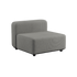 Kirra Grey Cobana Lounge Sofa modul i aluminium med grått olefinstoff, utendørs bruk.