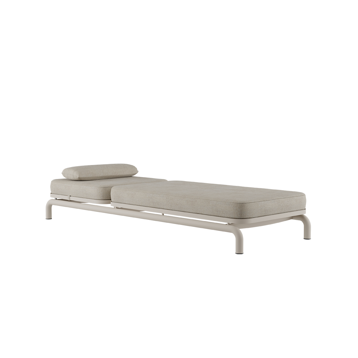 Kirra Sunbed solseng i Kirra Sand med justerbar ryggstøtte og aluminiumsramme.