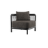 Kirra Lounge Sofa hjørnemodul i Kirra Noir med aluminiumsramme og vannavvisende olefin-tekstil.
