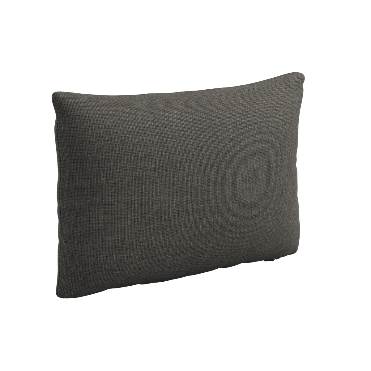 Rektangulær Outdoor Cushion i svart Kirra Noir tekstil med myk fyll, designet for uterom.