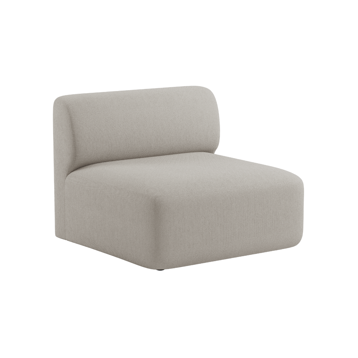 Fjord Sofa sitteavdeling i elfenbensfarget Sealife tekstil med myke, avrundede kanter og skandinavisk design.