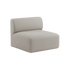 Fjord Sofa sitteavdeling i elfenbensfarget Sealife tekstil med myke, avrundede kanter og skandinavisk design.