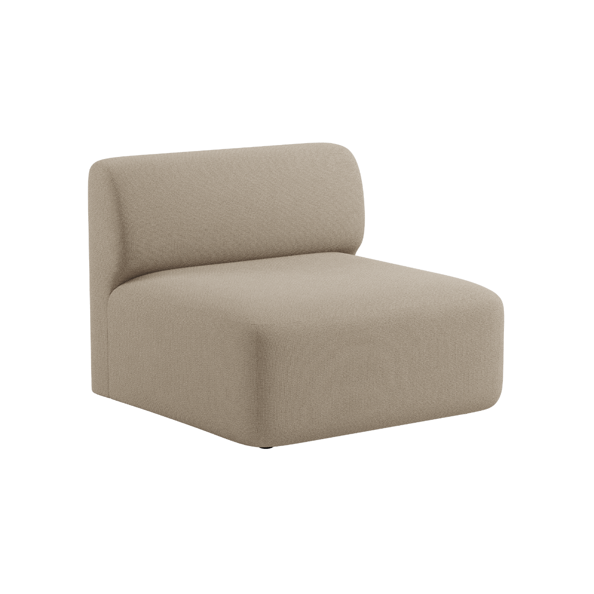 Fjord Sofa sitteavdeling i Cosmo Beige med myke, avrundede kanter og skandinavisk design.