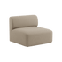 Fjord Sofa sitteavdeling i Cosmo Beige med myke, avrundede kanter og skandinavisk design.