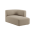 Fjord Sofa med høyre chaiselong i myk Cosmo Beige tekstil med skandinavisk design.