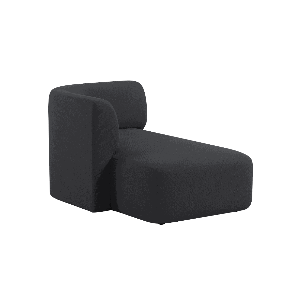 Fjord Sofa med venstrestilt chaiselong i Cosmo Slate tekstil, myke linjer og skandinavisk design.