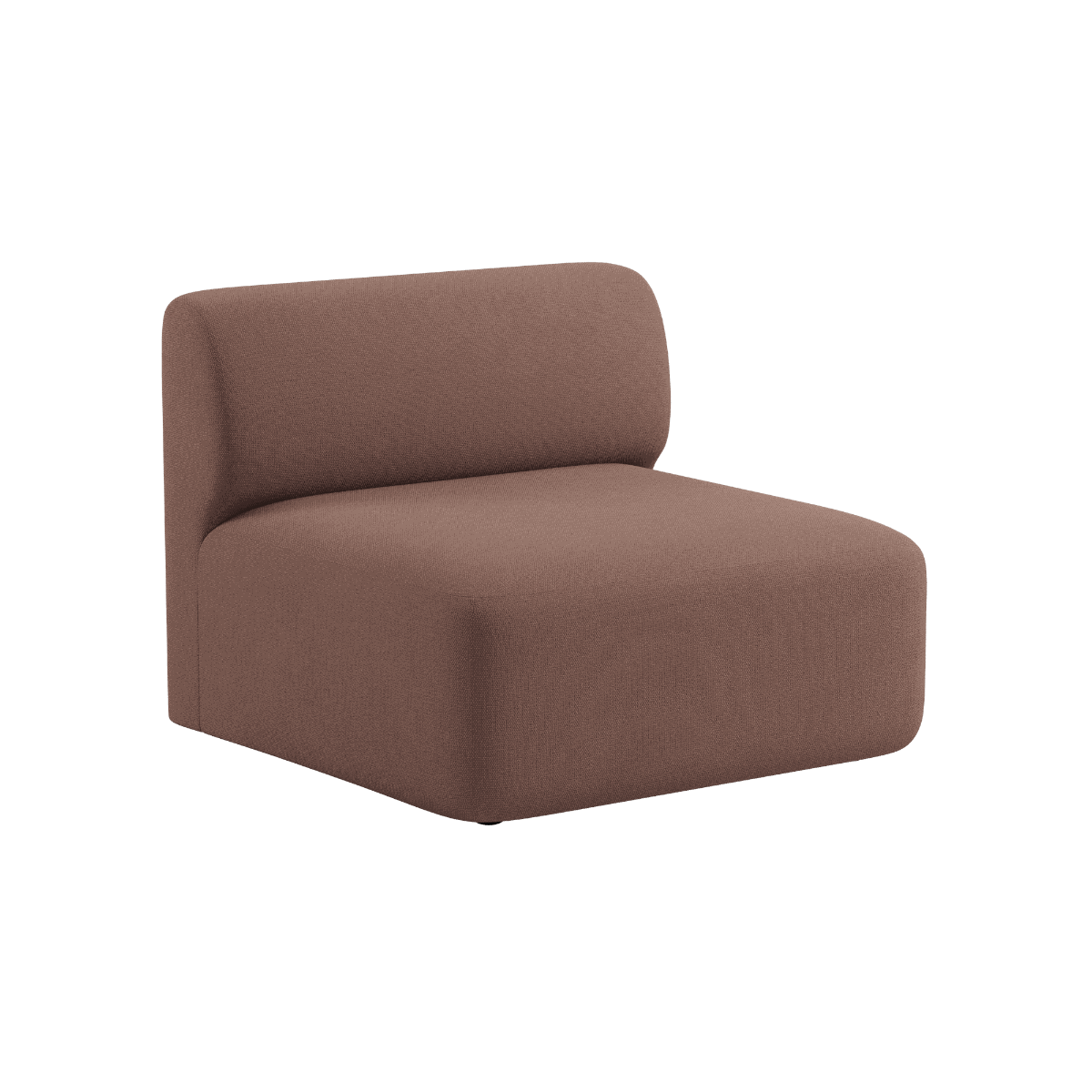 Fjord Sofa sete i Cosmo Clay farge med myke linjer og skandinavisk design.