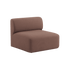 Fjord Sofa sete i Cosmo Clay farge med myke linjer og skandinavisk design.