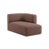 Fjord Sofa med høyre chaiselong i stoffet Cosmo Clay, myke linjer og skandinavisk design.
