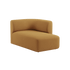 Fjord Sofa med høyre chaiselong i gul Cosmo Mustard tekstil med myke linjer og skandinavisk design.