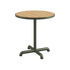 Kirra Café Table utendørs spisebord i pulverlakkert aluminium med olivengrønt teakbordplate.