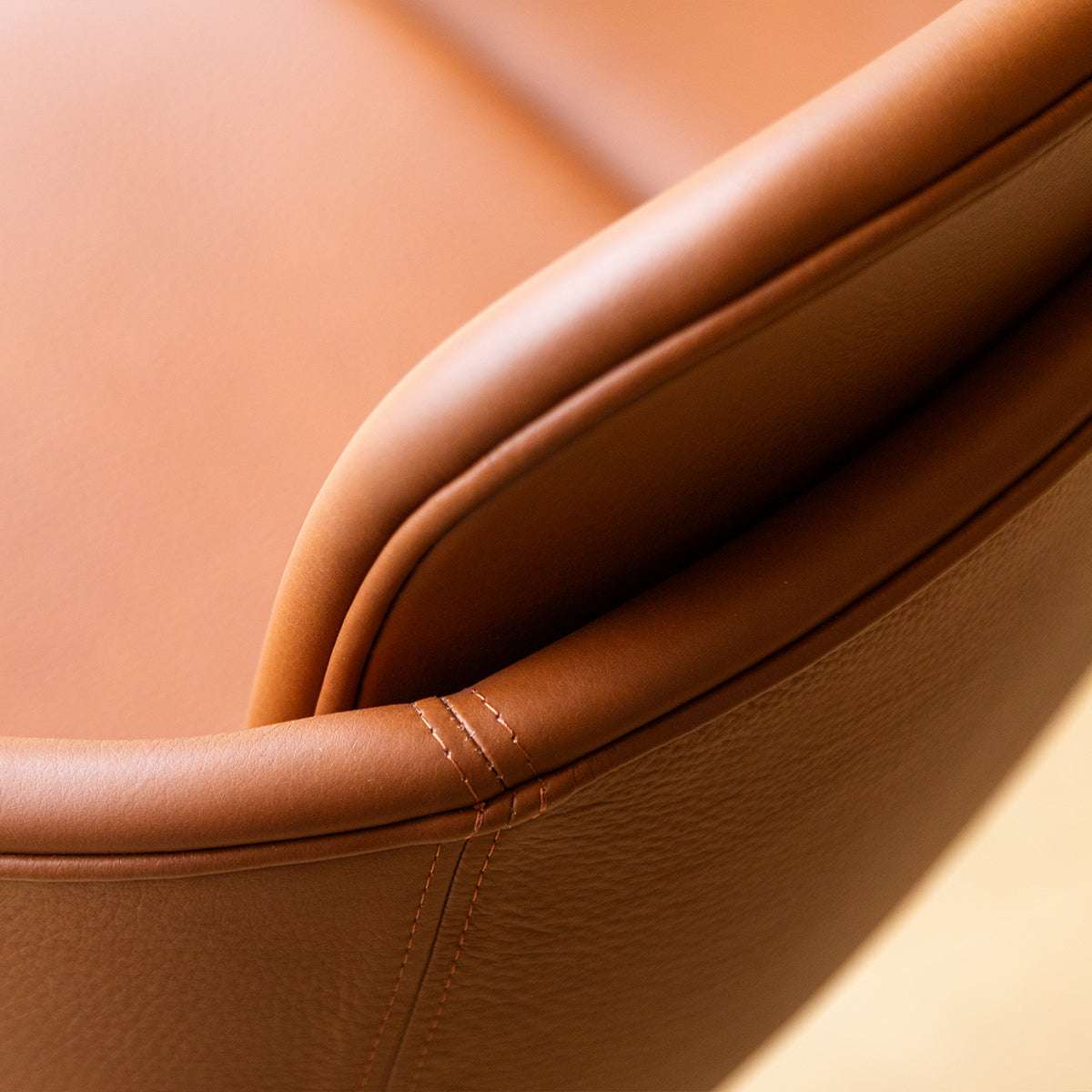 Chair no. One S2 in Terra Black with double shell design and steel frame for indoor dining.