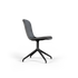 Sort dreibar stol med polstret rygg og sete samt stjernefot fra sackit i nordisk design