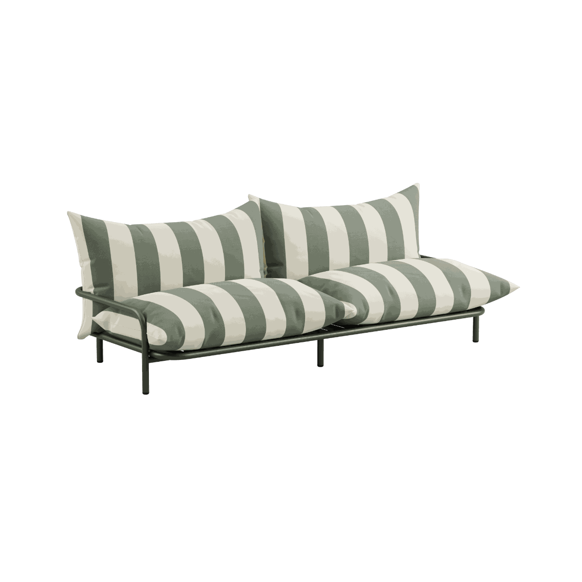 Sandfarget vannavvisende trekk til Mollis Lounge Sofa 2 Seater i elastisk materiale.