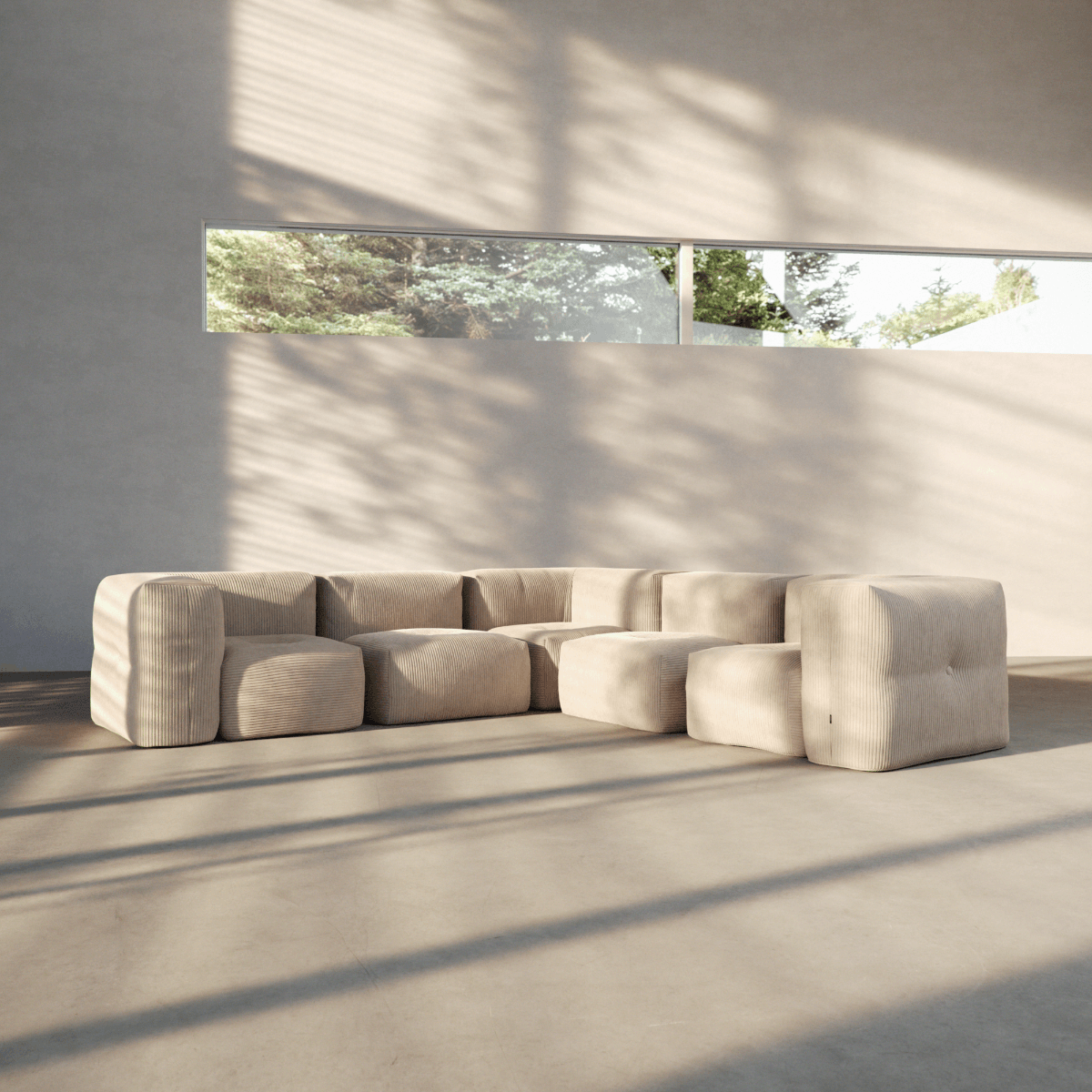 Soft Sofa Indoor - 5 Seater Corner Sofa