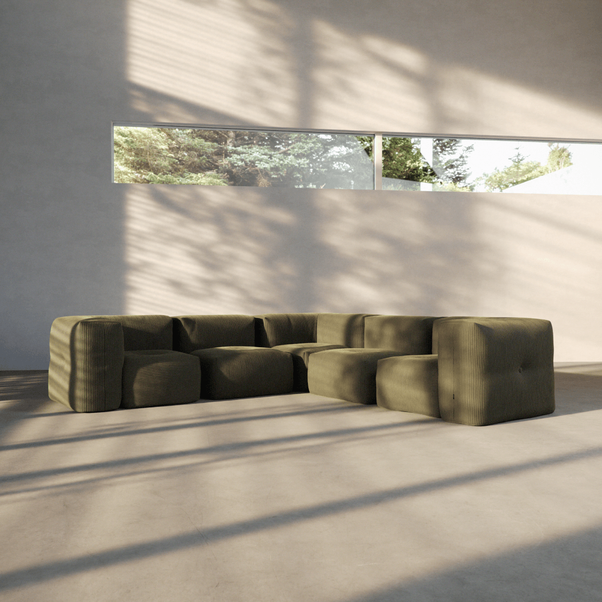 Soft Sofa Indoor - 5 Seater Corner Sofa