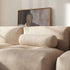 Soft Sofa Indoor 3-seter i Corduroy Rose med myk, modulær design uten ramme.