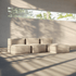 Soft Sofa Indoor 3-seter sofa i rosa Corduroy stoff uten puff, modulbasert og myk design.