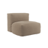 Soft Sofa Indoor sete i brun Teddy polyester med myk, modulær design og avtakbart trekk.