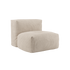 Soft Sofa Indoor sete i beige corduroy stoff med myk, modulær design for innendørs bruk.