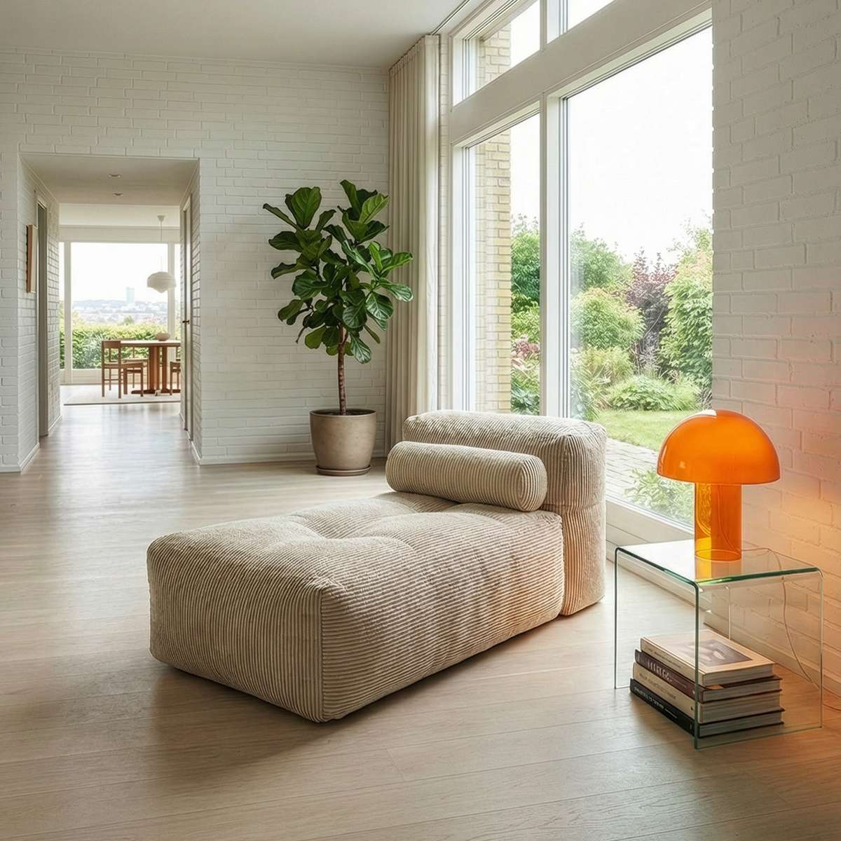 Soft Sofa Indoor lounger in a cozy indoor setting with soft cushions and flexible design.