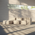 Soft Sofa Indoor Lounger i olivengrønn kordfløyel med myk, modulær design og uten ramme.