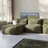 Soft Sofa Indoor Lounger i olivengrønn kordfløyel, modulbasert og myk sofa uten ramme.
