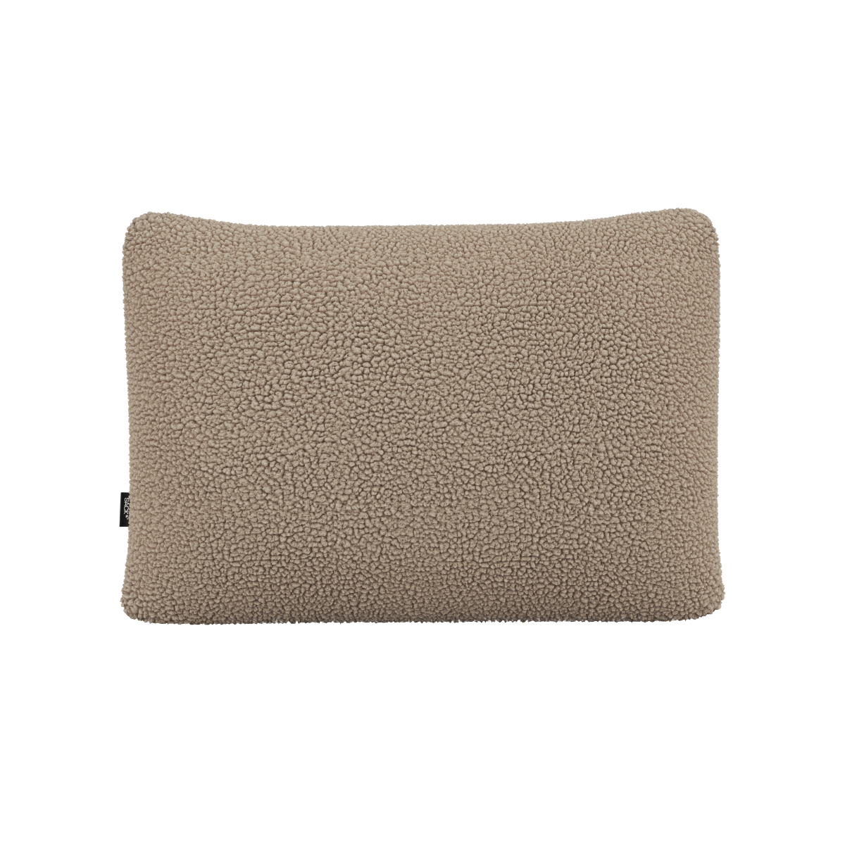 Rektangulær Soft Sofa Indoor Cushion i Teddy Beige tekstil, enkel og myk pute for ekstra støtte.