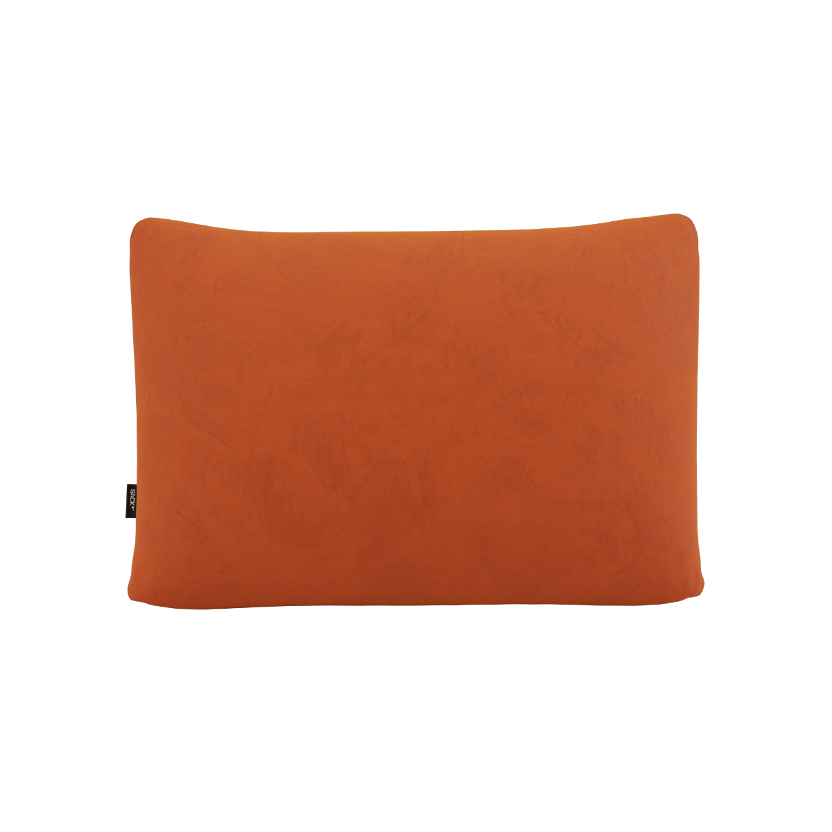 Rektangulær Soft Sofa Indoor Cushion i oransje jaquard stoff, med avtakbart trekk og kaldskumfyll.