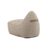 SACKit Chair Indoor i beige Cosmo-tekst til innendørs bruk med rund, myk form og kaldskumfyll.