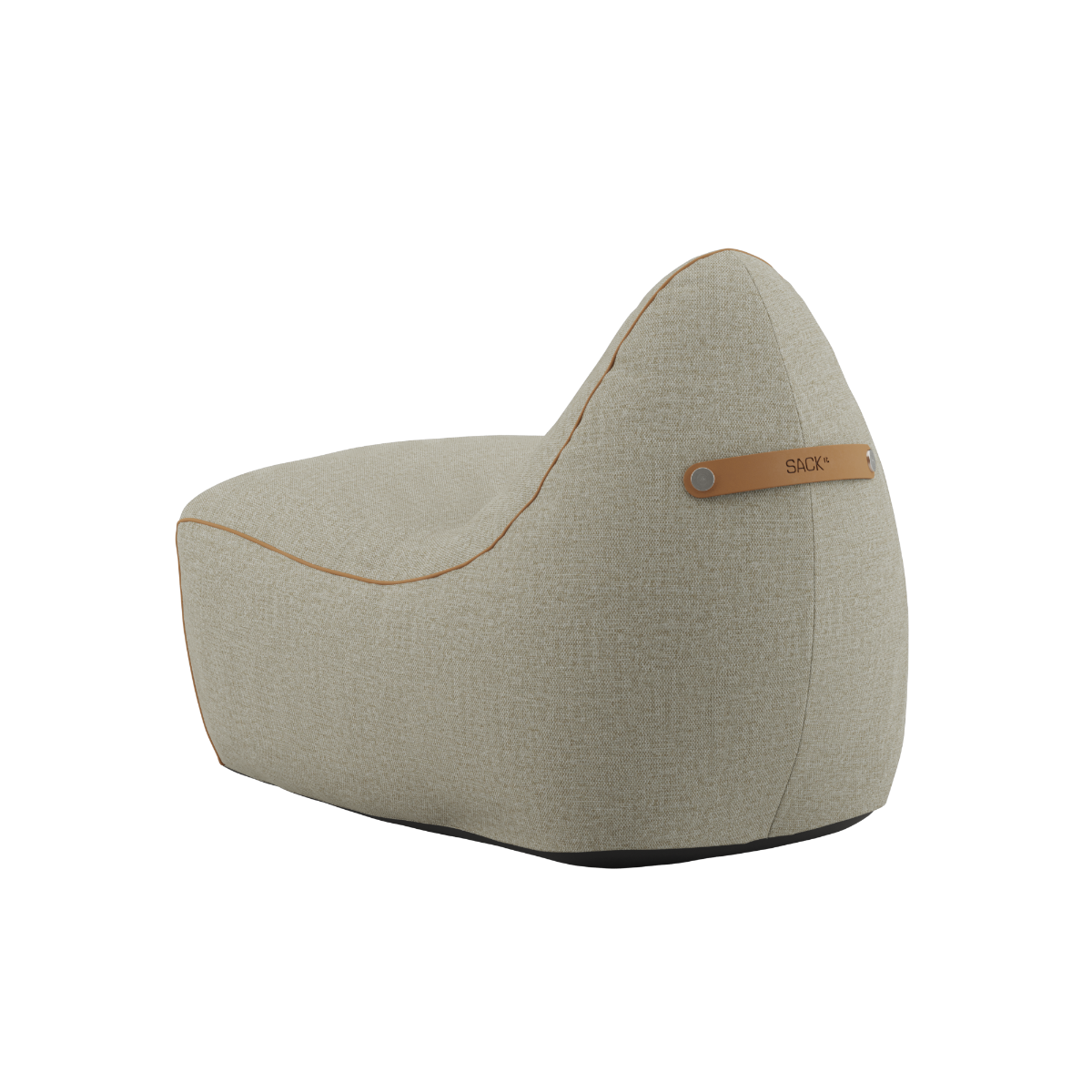 SACKit Chair Indoor i myk, olivengrønn Cosmo-tekstiltrekk med rund, komfortabel form.