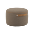SACKit Pouf Indoor i Teddy Brown stoff med rund form og kompakt design.